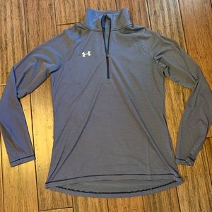 Nike heat gear loose fit size small. Does have two little pin holes right chest
